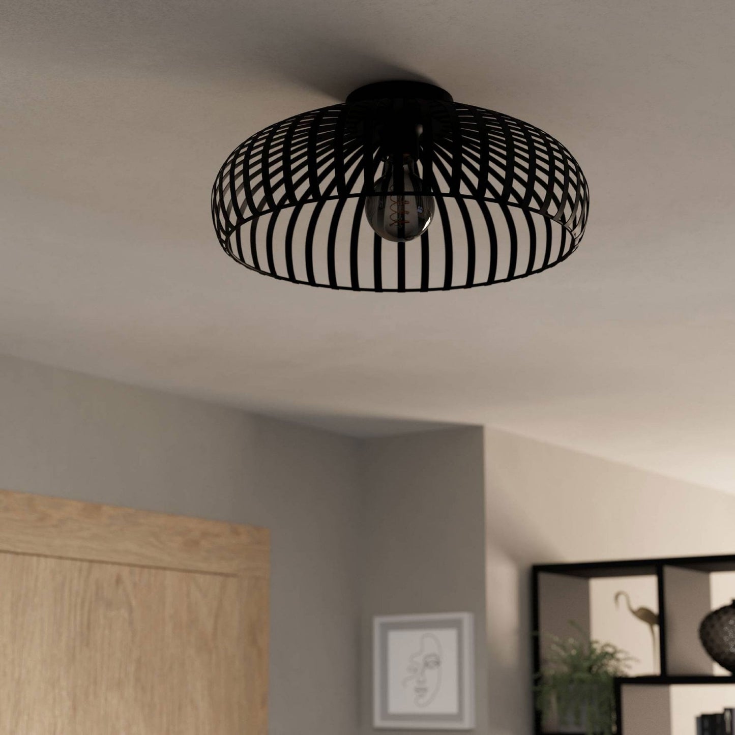 Lamp Candle| Mogano 3 430mm Ceiling Light in Black