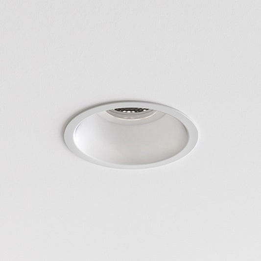 Lamp Candle| Minima Slimline Round Fixed Fire-Rated IP65 Downlight in Matt White