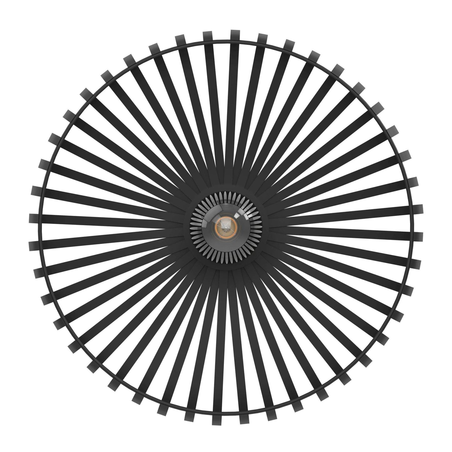 Lamp Candle| Mogano 3 430mm Ceiling Light in Black
